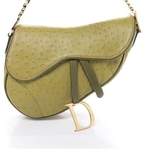 christian dior ostrich saddle bag|fashionphile dior saddle bag.